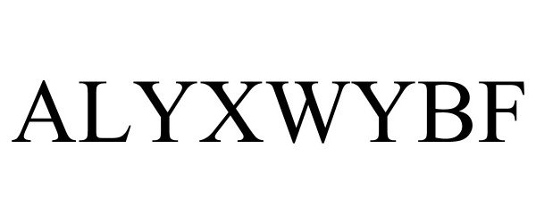 Trademark Logo ALYXWYBF