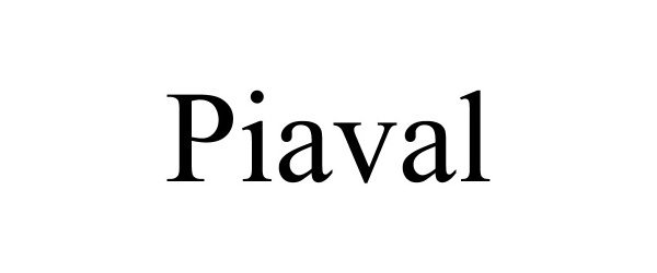 Trademark Logo PIAVAL