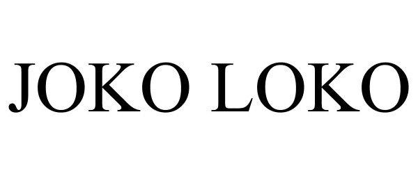 Trademark Logo JOKO LOKO
