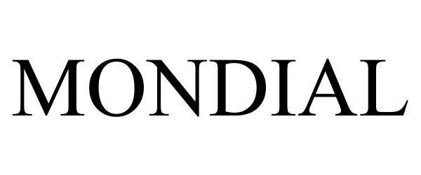Trademark Logo MONDIAL