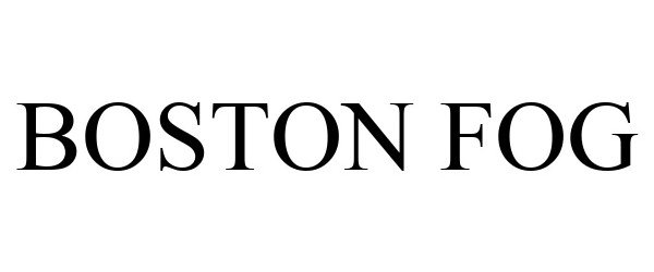 Trademark Logo BOSTON FOG