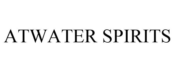 Trademark Logo ATWATER SPIRITS