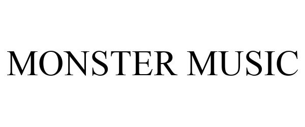 Trademark Logo MONSTER MUSIC