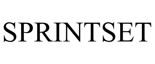 Trademark Logo SPRINTSET