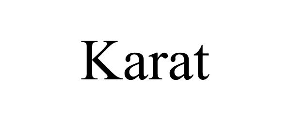 Trademark Logo KARAT