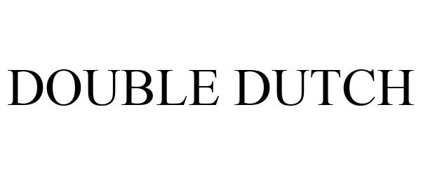 Trademark Logo DOUBLE DUTCH