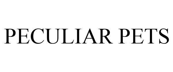 Trademark Logo PECULIAR PETS