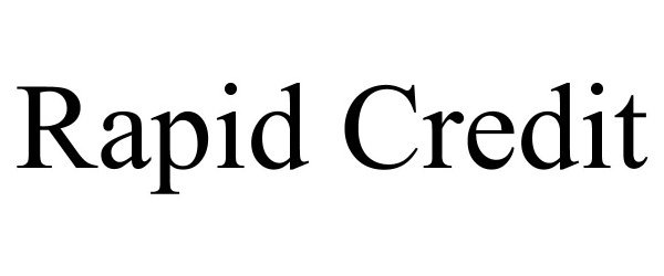 Trademark Logo RAPID CREDIT