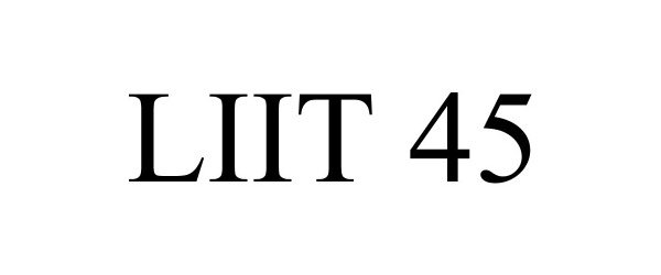 Trademark Logo LIIT 45
