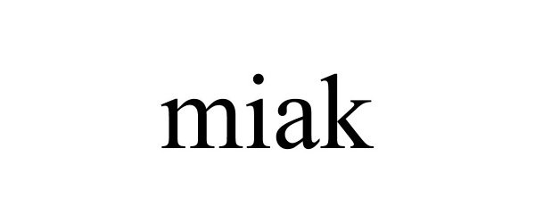 Trademark Logo MIAK