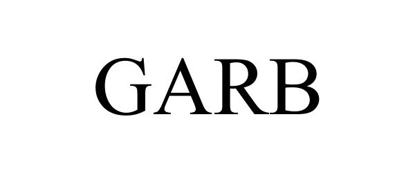 Trademark Logo GARB