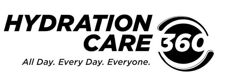 Trademark Logo HYDRATION CARE 360 ALL DAY. EVERY DAY. EVERYONE.