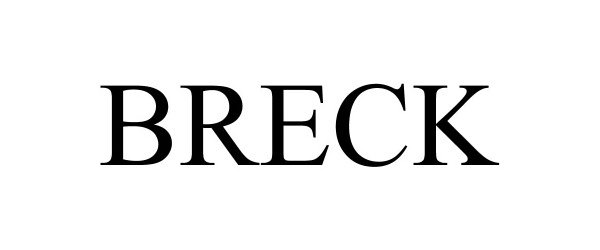 Trademark Logo BRECK