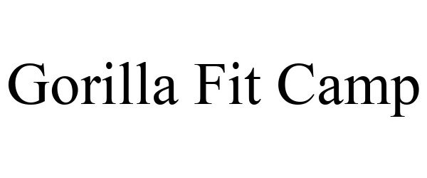 Trademark Logo GORILLA FIT CAMP