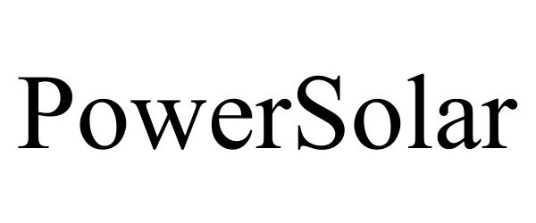 Trademark Logo POWERSOLAR