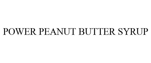  POWER PEANUT BUTTER SYRUP
