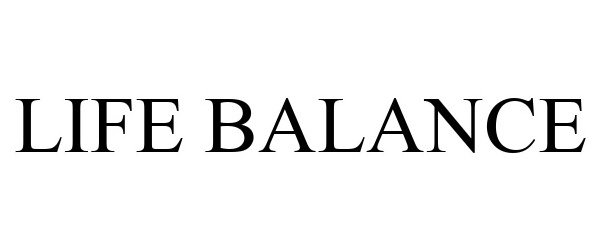 Trademark Logo LIFE BALANCE