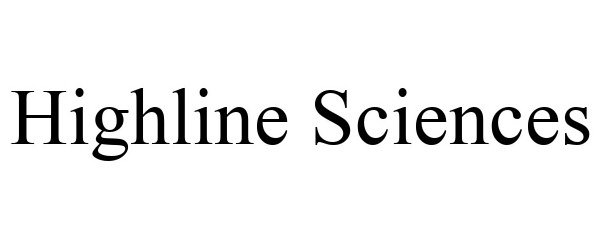 Trademark Logo HIGHLINE SCIENCES
