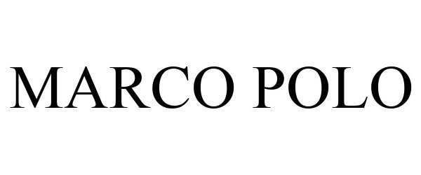 Trademark Logo MARCO POLO