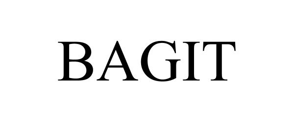 Trademark Logo BAGIT