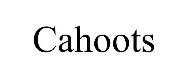Trademark Logo CAHOOTS