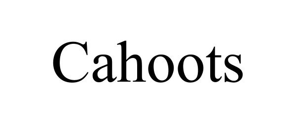 CAHOOTS