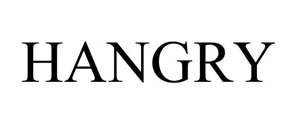 Trademark Logo HANGRY