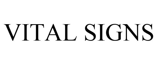 Trademark Logo VITAL SIGNS