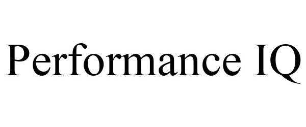 Trademark Logo PERFORMANCE IQ