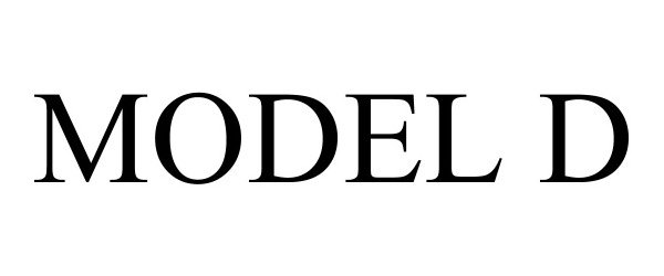  MODEL D