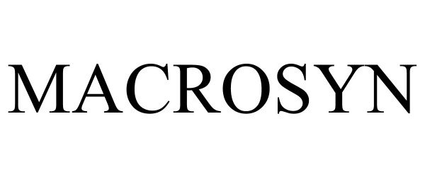 Trademark Logo MACROSYN
