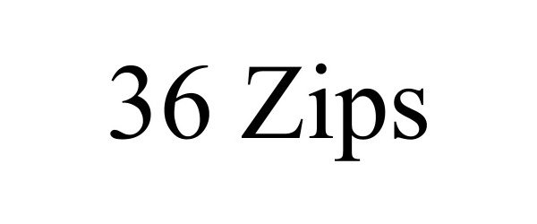 Trademark Logo 36 ZIPS