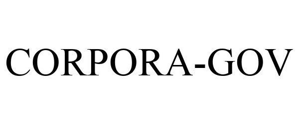 Trademark Logo CORPORA-GOV