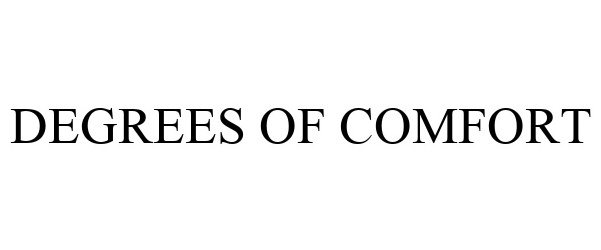 Trademark Logo DEGREES OF COMFORT