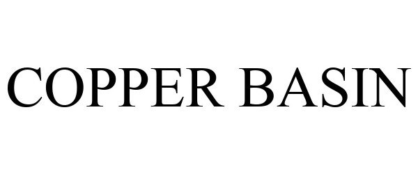Trademark Logo COPPER BASIN