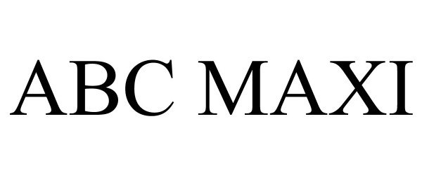 Trademark Logo ABC MAXI