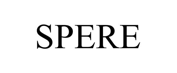 Trademark Logo SPERE