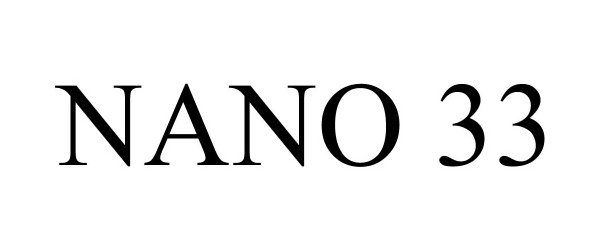 Trademark Logo NANO 33