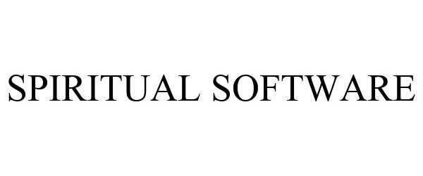 Trademark Logo SPIRITUAL SOFTWARE