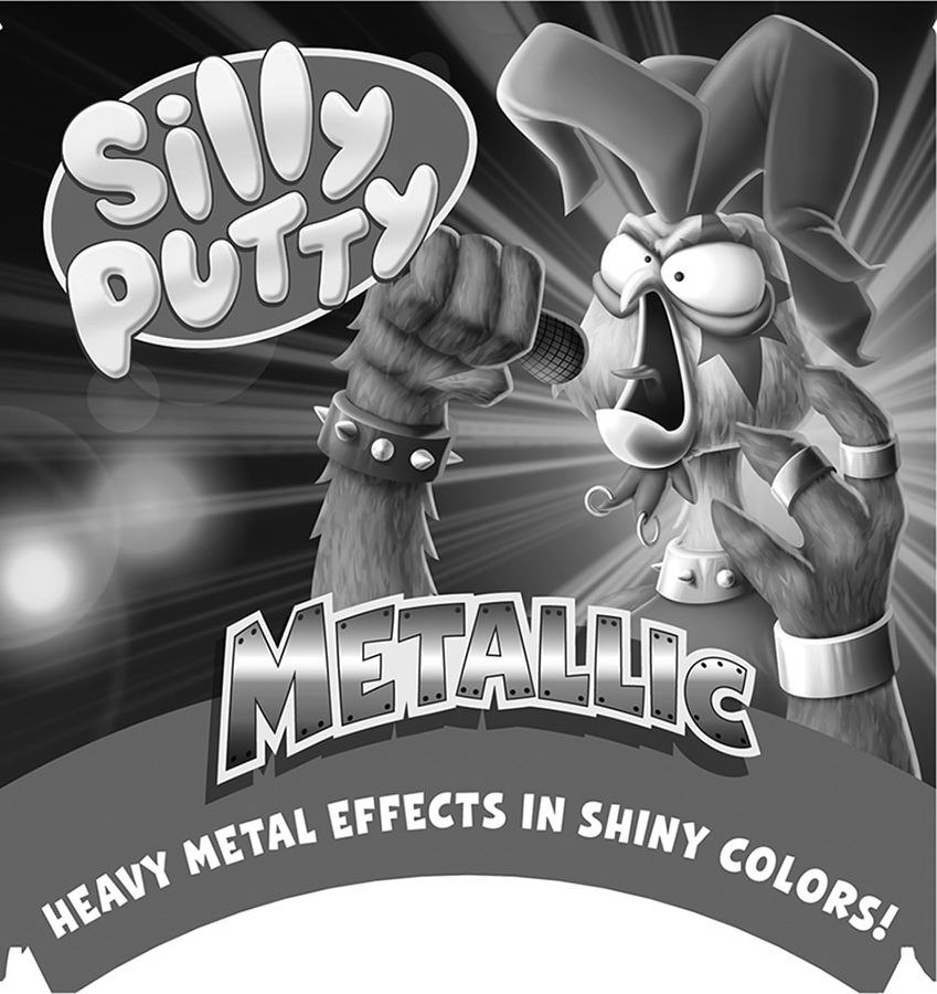 Trademark Logo SILLY PUTTY METALLIC HEAVY METAL EFFECTS IN SHINY COLORS!