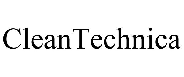 Trademark Logo CLEANTECHNICA