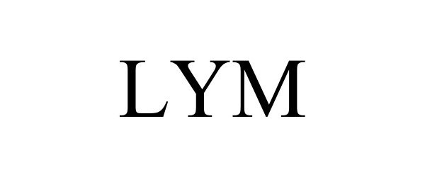 Trademark Logo LYM