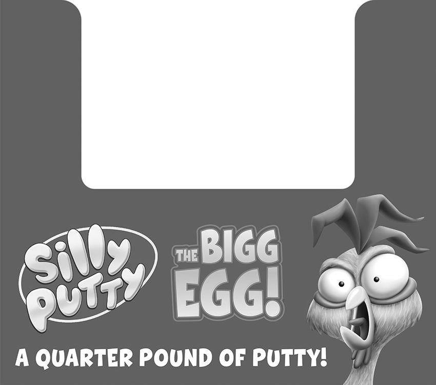 SILLY PUTTY THE BIGG EGG! A QUARTER POUND OF PUTTY!
