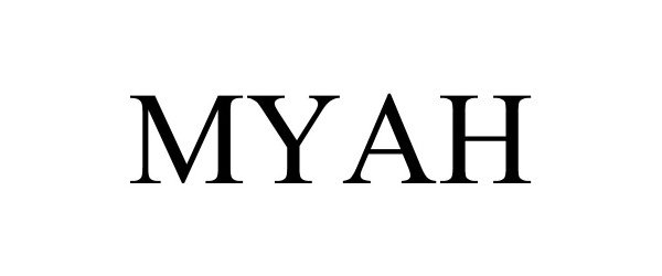 Trademark Logo MYAH