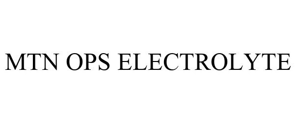  MTN OPS ELECTROLYTE