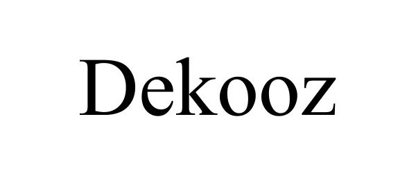 Trademark Logo DEKOOZ