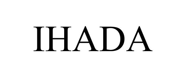 Trademark Logo IHADA