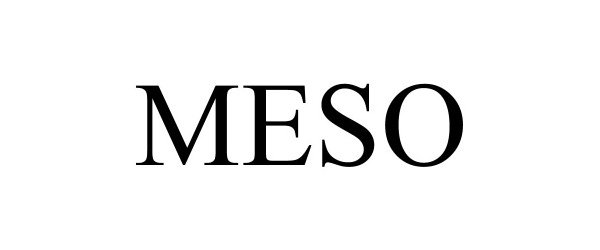 Trademark Logo MESO