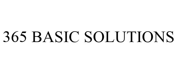  365 BASIC SOLUTIONS