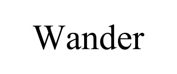 Trademark Logo WANDER